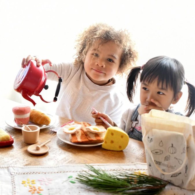Tara Treasures | Felt Play Food, Bacon and Eggs Set - Image 2