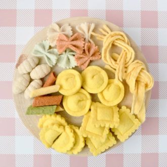 Tara Treasures | Felt Play Food, Pasta Set