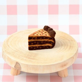 Tara Treasures | Felt Play Food, German Chocolate Cake Slice