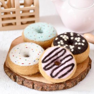 Tara Treasures | Felt Play Food, Doughnuts