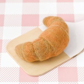 Tara Treasures | Felt Play Food, Plain Croissant