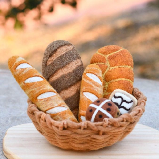 Tara Treasures | Felt Play Food, Baguette (Set of 2) - Image 3
