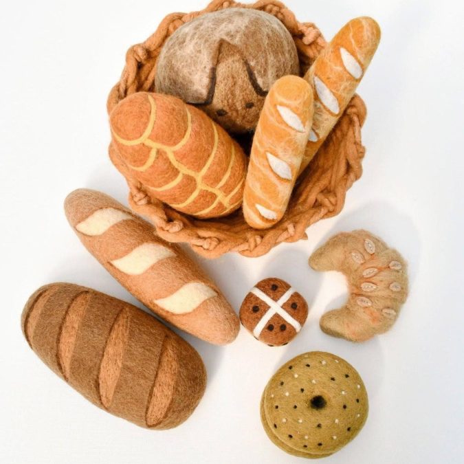 Tara Treasures | Felt Play Food, Baguette (Set of 2) - Image 4