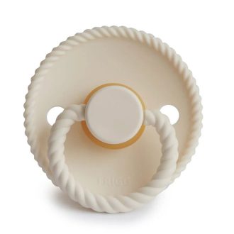 FRIGG | Rope Pacifier - Cream, Size 2
