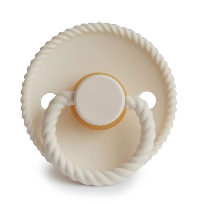 FRIGG | Rope Pacifier - Cream, Size 2 - Image 2