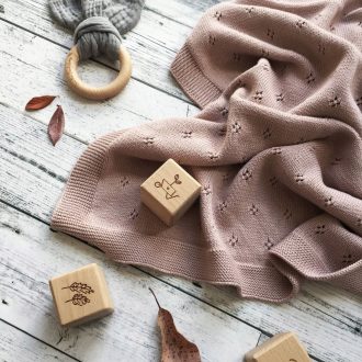 Over the Dandelions | Marley Organic Blanket, Dusk