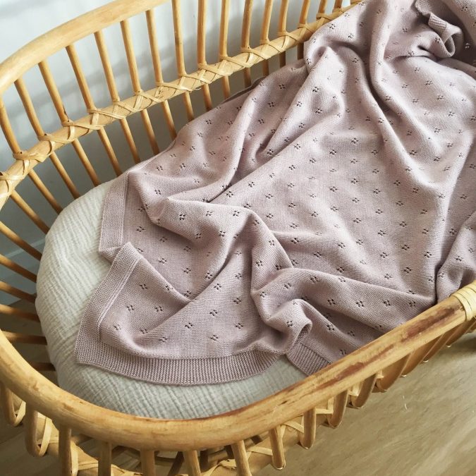 Over the Dandelions | Marley Organic Blanket, Dusk - Image 3