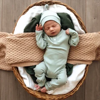 Snuggle Hunny Kids | Growsuit, Sage