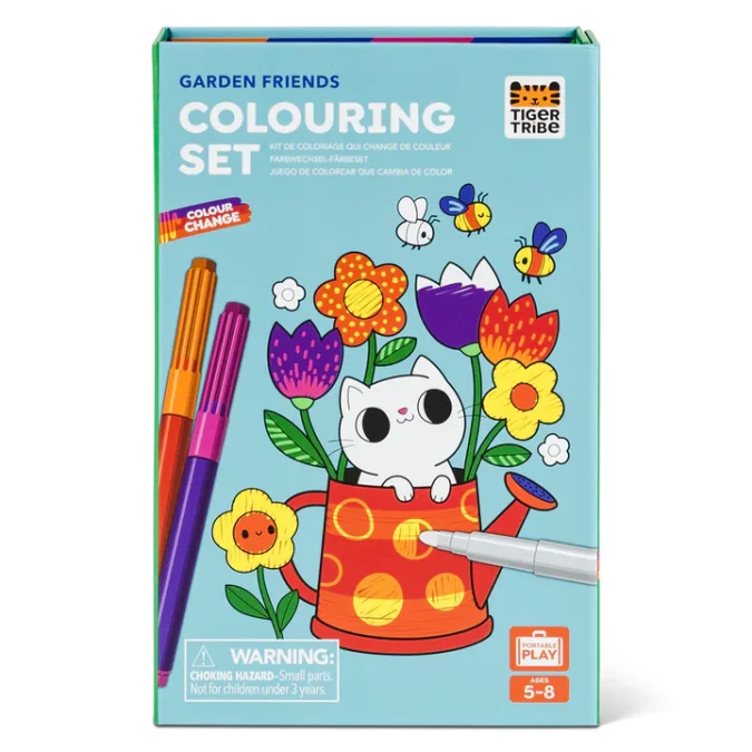 Tiger Tribe | Colouring Set, Garden Friends (Colour Change)
