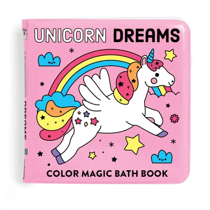 Mudpuppy | Colour Magic Bath Book, Unicorn Dreams