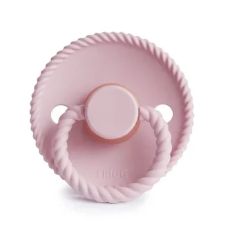 FRIGG | Rope Pacifier - Baby Pink, Size 1