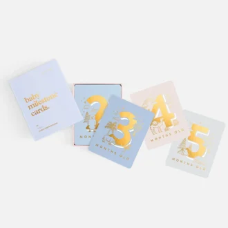 Fox & Fallow | Baby Milestone Cards, Powder Blue