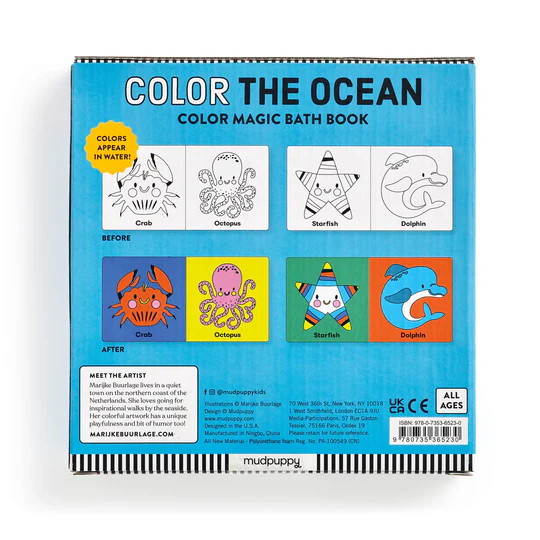 Mudpuppy | Colour Magic Bath Book, Colour the Ocean - Image 5