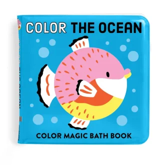 Mudpuppy | Colour Magic Bath Book, Colour the Ocean