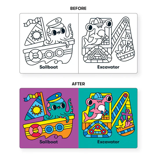 Mudpuppy | Colour Magic Bath Book, Marine Life On the Move - Image 3
