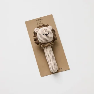 Over the Dandelions | Crochet Lion Rattle