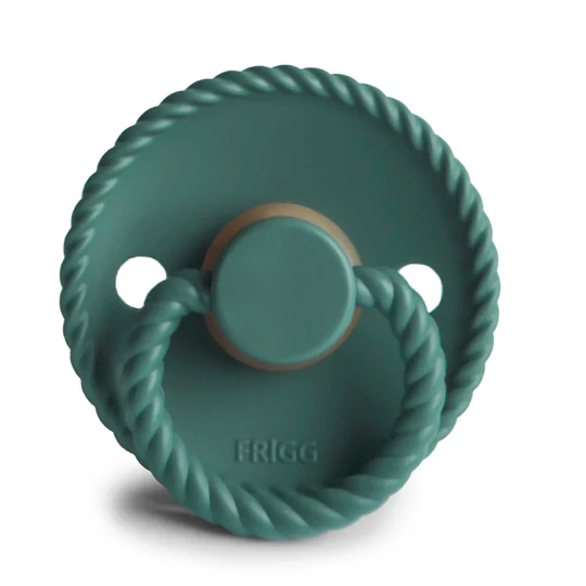 FRIGG | Rope Pacifier - Vintage Green, Size 1 - Image 2