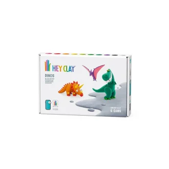 HEY CLAY | Dinosaurs Set, Pterodactylus, Triceratops and Tyrannosaurus