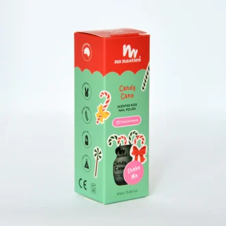 No Nasties | Kids Scented Nail Polish, Candy Cane - Christmas Limited Edition
