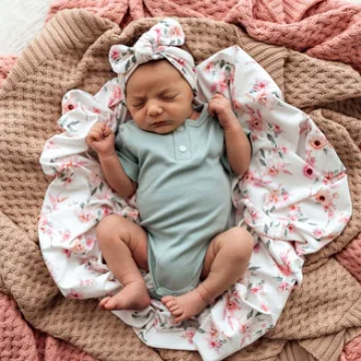 Snuggle Hunny Kids | Short Sleeve Bodysuit, Sage