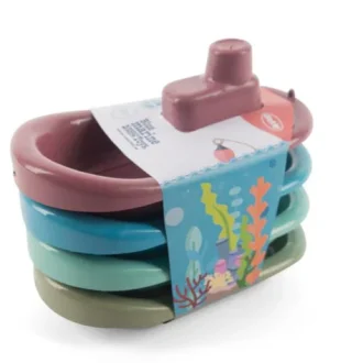 Dantoy | Blue Marine Toy Boats (Set of 4)