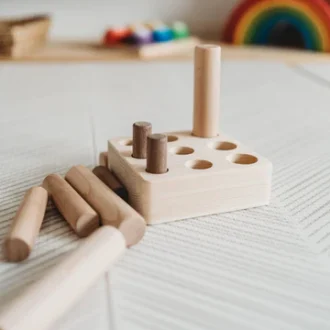 Qtoys | Montessori 9 Pole Puzzle