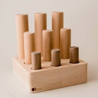 Qtoys | Montessori 9 Pole Puzzle
