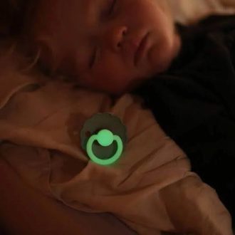 FRIGG | Moon Phase Night Pacifier - Portobello, Size 2