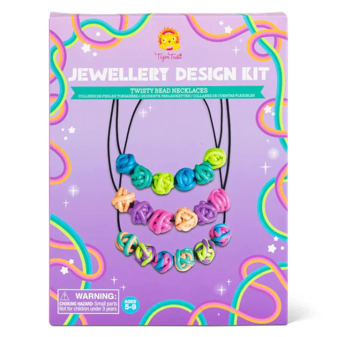 Tiger Tribe | Jewellery Design Kit, Twisty Bead Necklaces