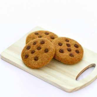 Tara Treasures | Felt Play Food, Chocolate Chip Cookies