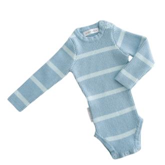 Ziggy Lou | Ribbed Bodysuit, Blu