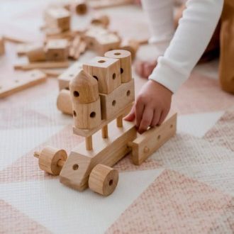 Qtoys | Natural Wood Construction Set