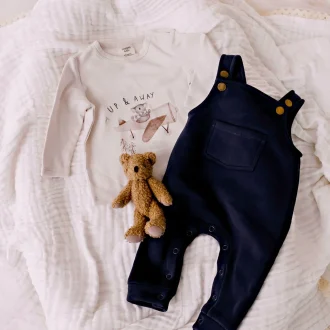 Confetti Kidz | Overalls, Navy Fleece