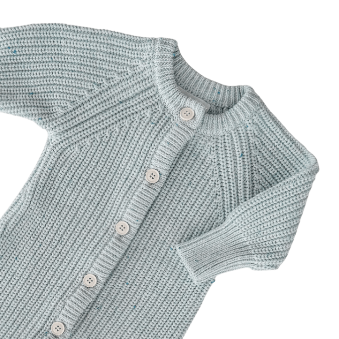 Ziggy Lou | Classic Knit Romper, Aero Fleck - Image 6