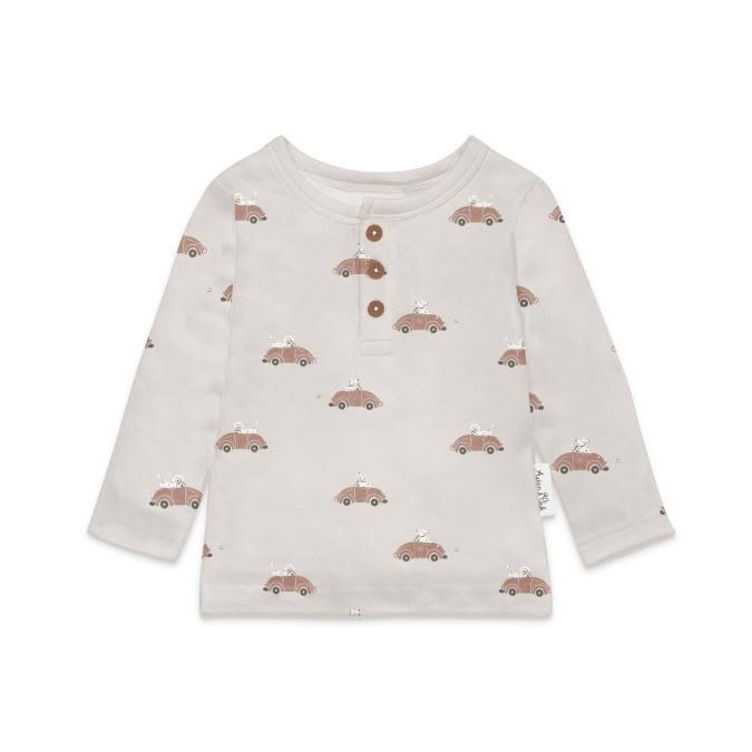 Aster & Oak | Henley Long Sleeve Top, Classic Car