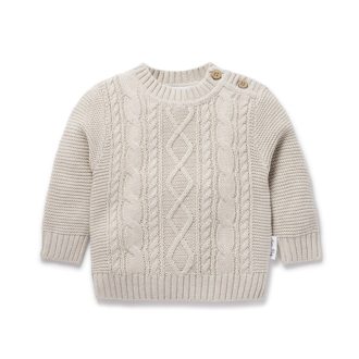 Cable Knit Jumper Oat