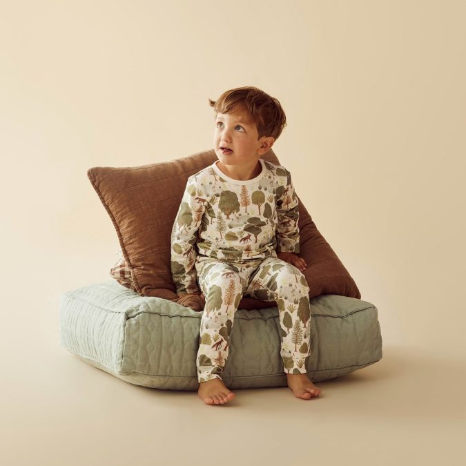 Wilson & Frenchy | Long Sleeve Pyjamas, Little Trees - Image 3