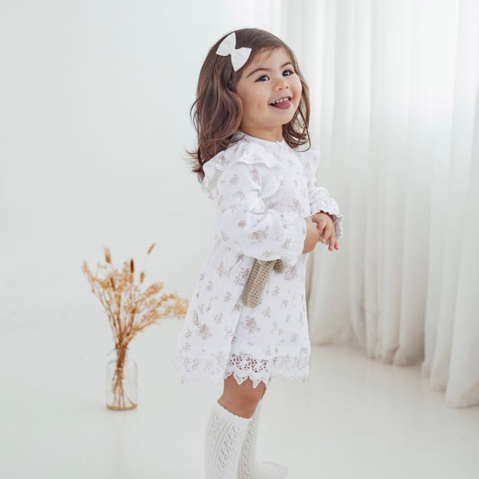 Aster & Oak | Ruffle Dress, Posie Floral - Image 2