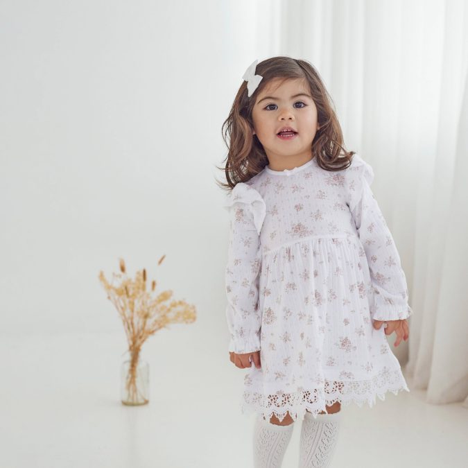 Aster & Oak | Ruffle Dress, Posie Floral - Image 4