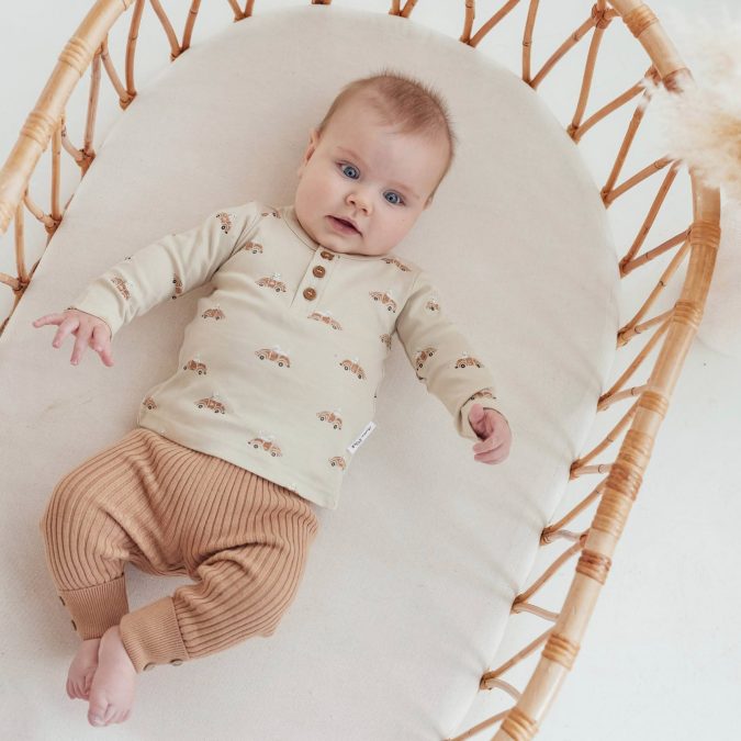Aster & Oak | Knit Rib Legging, Cocoa - Image 3