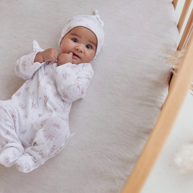 Aster & Oak | Baby Onesie, Posie Floral - Image 3