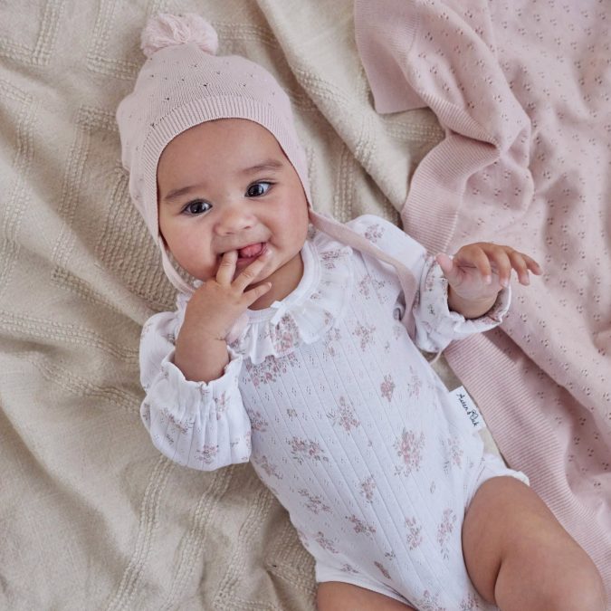 Aster & Oak | Long Sleeve Bodysuit, Posie Floral - Image 3