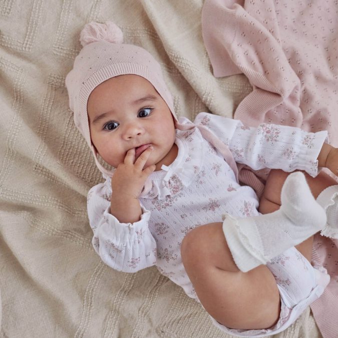 Aster & Oak | Long Sleeve Bodysuit, Posie Floral - Image 4