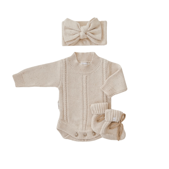 Ziggy Lou | Heirloom Romper, Biscotti Fleck - Image 3