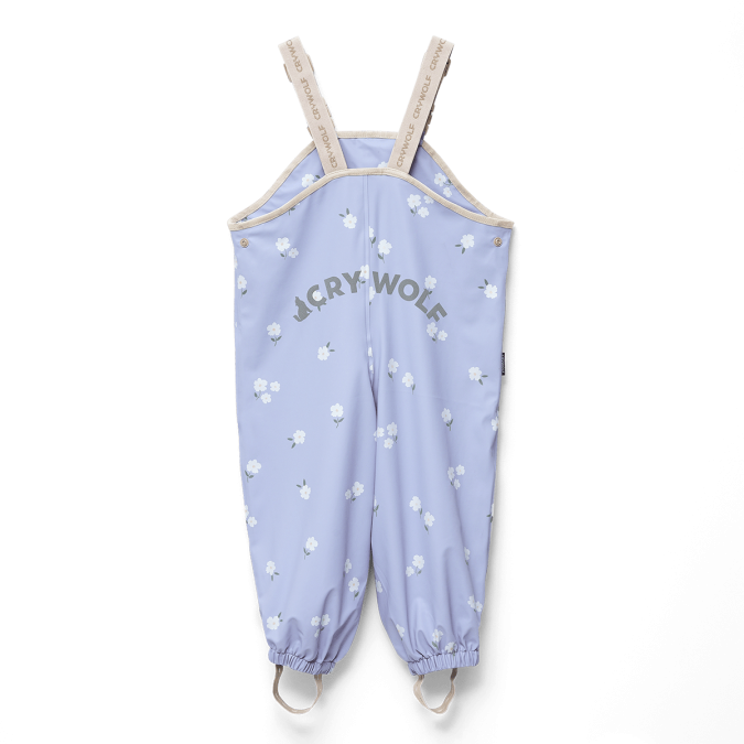 Crywolf | Rain Overalls, Floral Periwinkle - Image 4