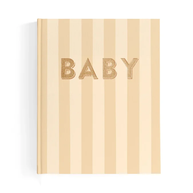 Fox & Fallow | Baby Book, Coffee Stripe
