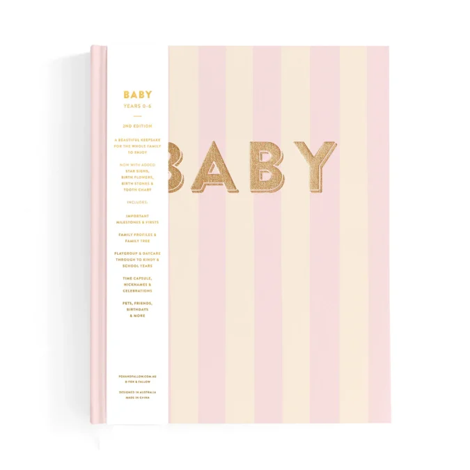 Fox & Fallow | Baby Book, Petal Stripe - Image 3