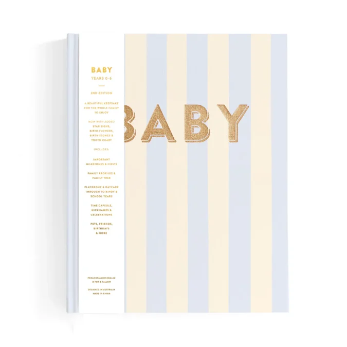 Fox & Fallow | Baby Book, Cloud Stripe - Image 3