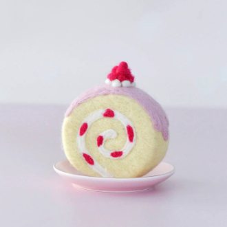 Strawberry swiss roll