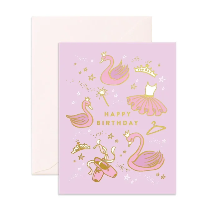 Fox & Fallow | Birthday Card, Ballet and Swans
